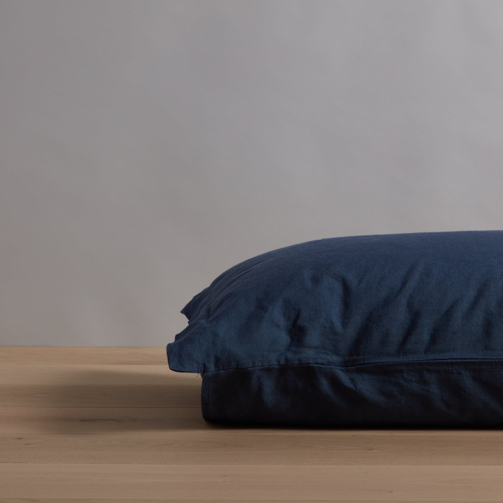Navy Linen Pillowcases