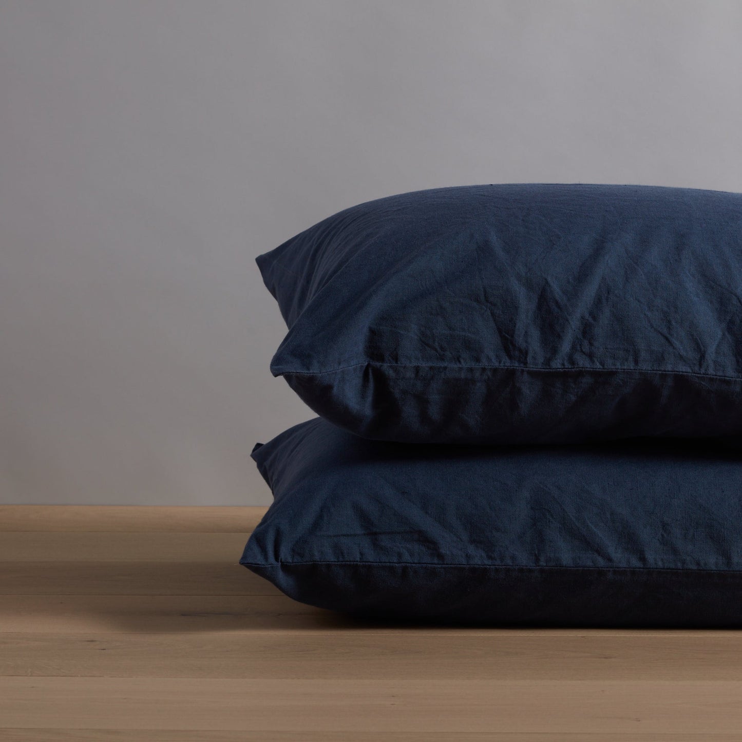 Navy Linen Pillowcases