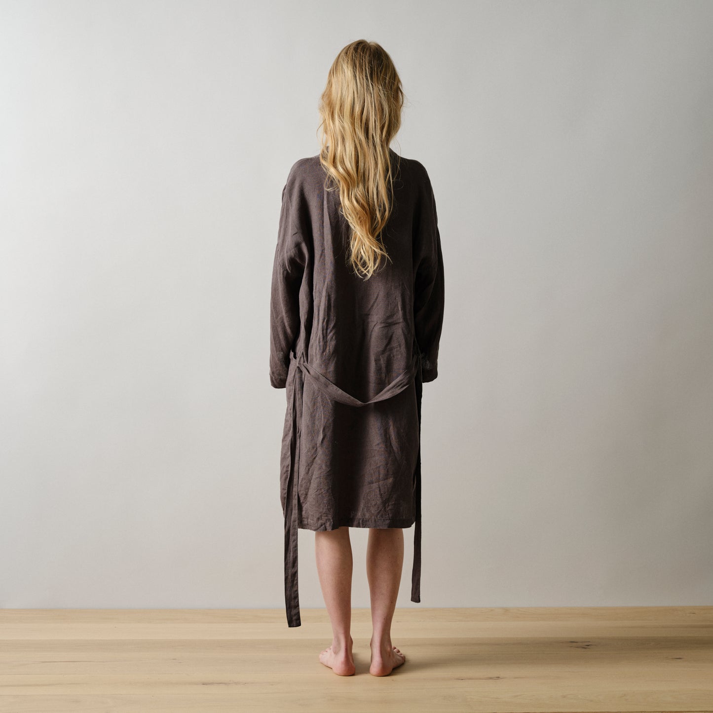 Brown Linen Robe - Last Light Collection